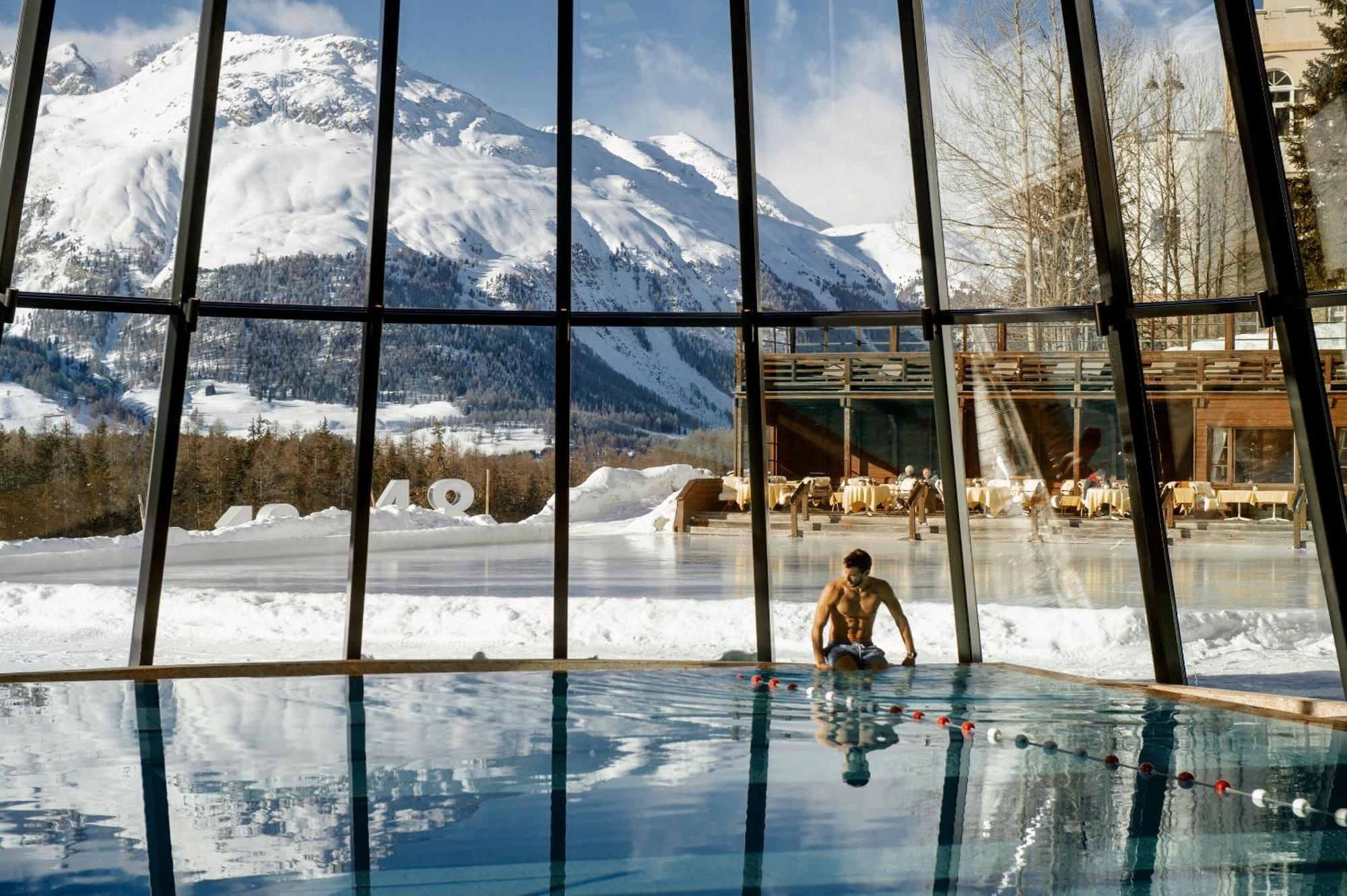 Grand Hotel Kronenhof Pontresina Exterior foto