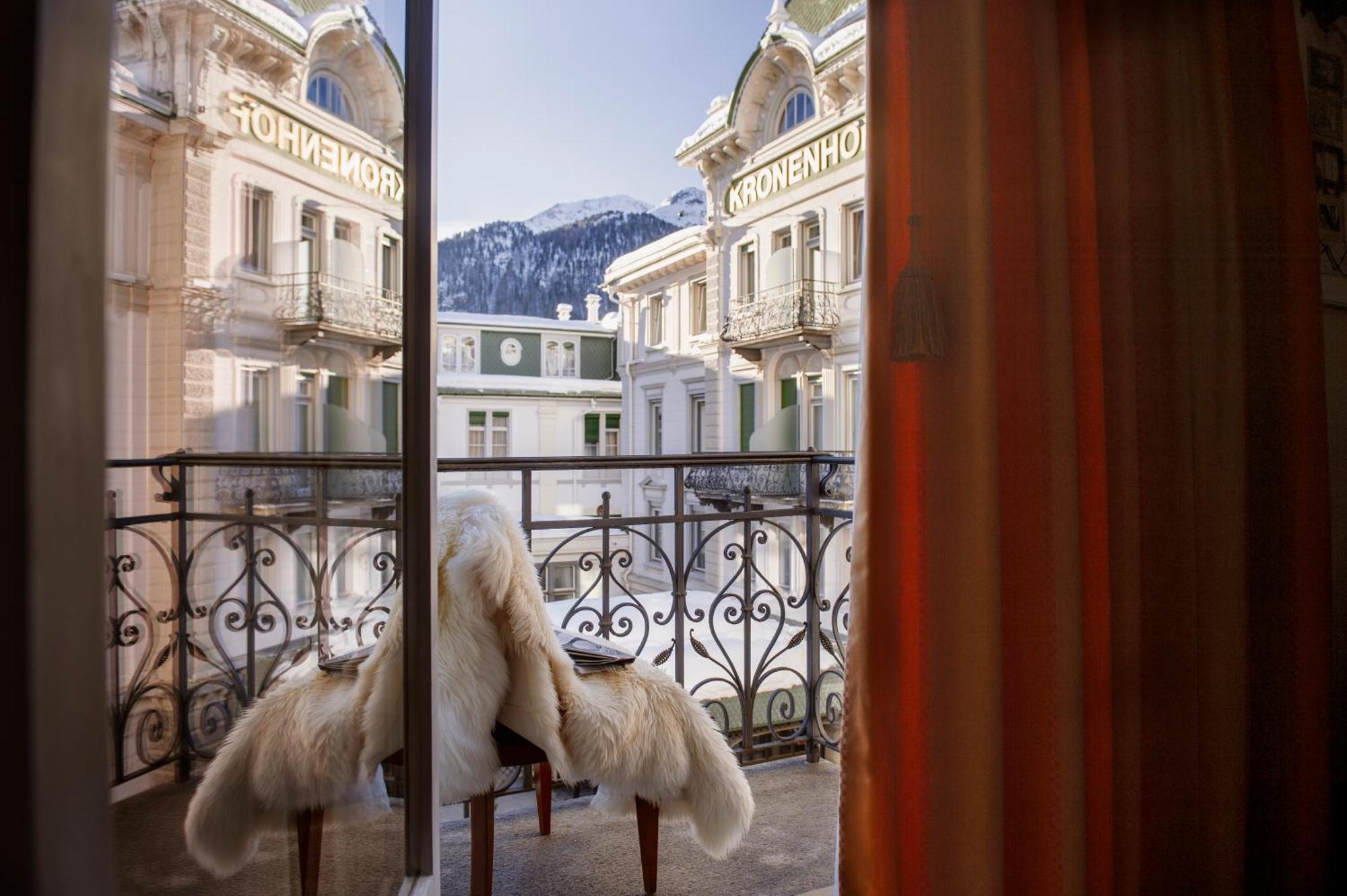 Grand Hotel Kronenhof Pontresina Exterior foto