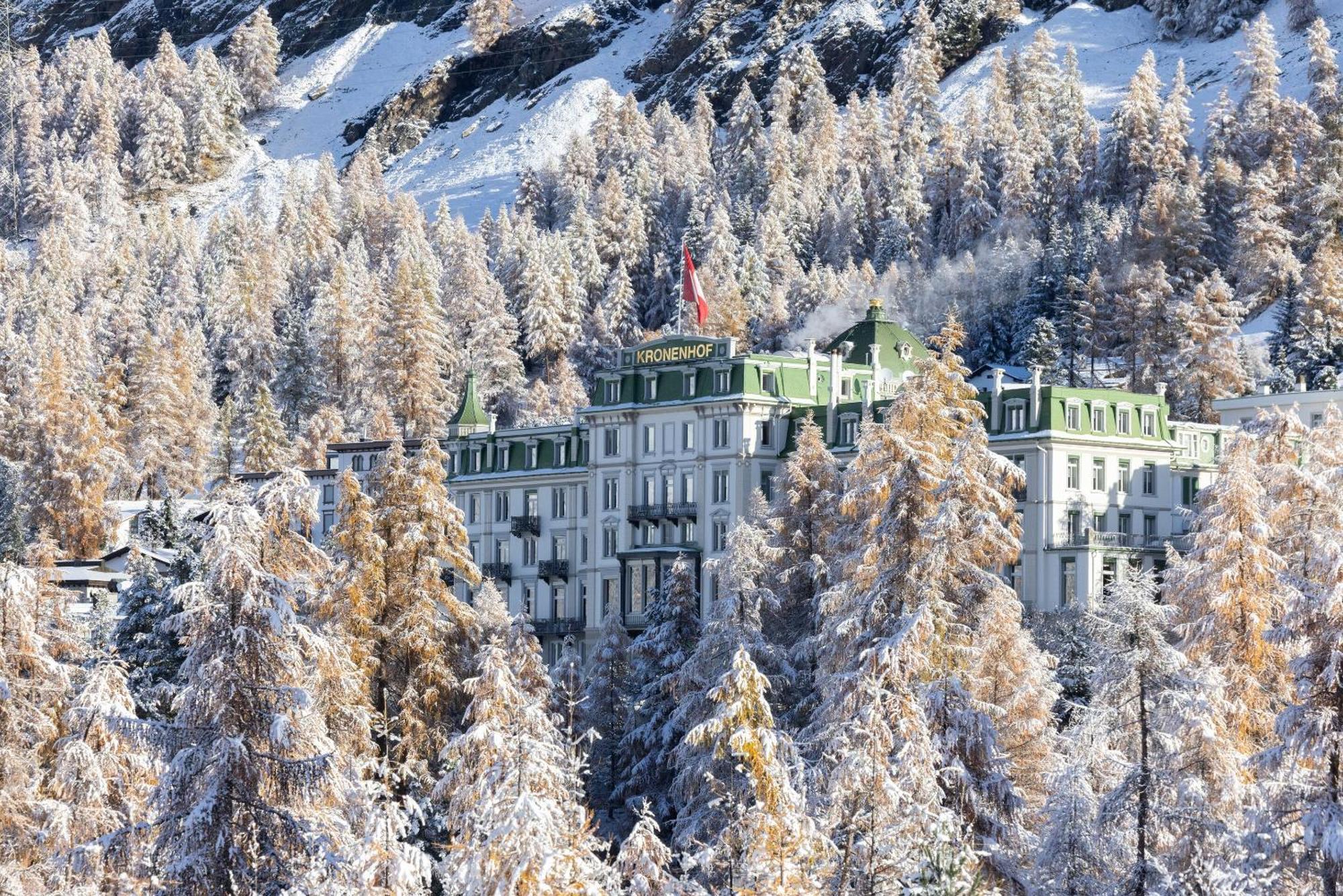 Grand Hotel Kronenhof Pontresina Exterior foto